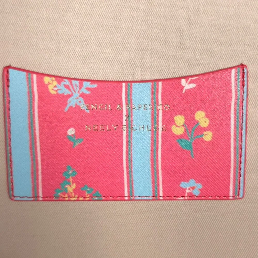 NEELY & CHLOE Women's Jewelry Case Travel Organizer Floral Zip Box Pink